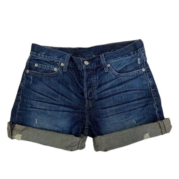 Levi’s 501 Mid Thigh Denim Bermuda Shorts - Picture 1 of 14